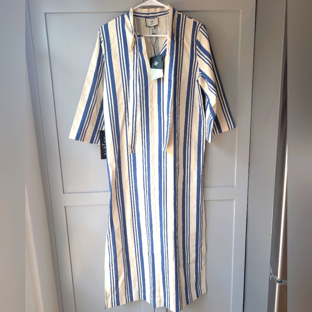 Tuckernuck Blue and White Striped Adele Dress